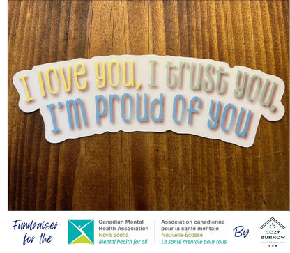 1 mirror sticker and $1 to the Canadian Mental Health Association of Nova Scotia