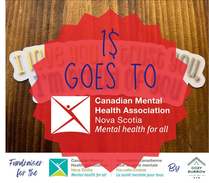 1 mirror sticker and $1 to the Canadian Mental Health Association of Nova Scotia